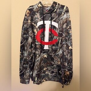 Minnesota Twins Camo Hoodie XL Genuine MLB Pullover Realtree Style NWT